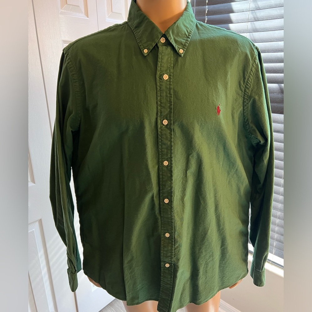 Green Ralph Lauren XXL Long Sleeve Button Down